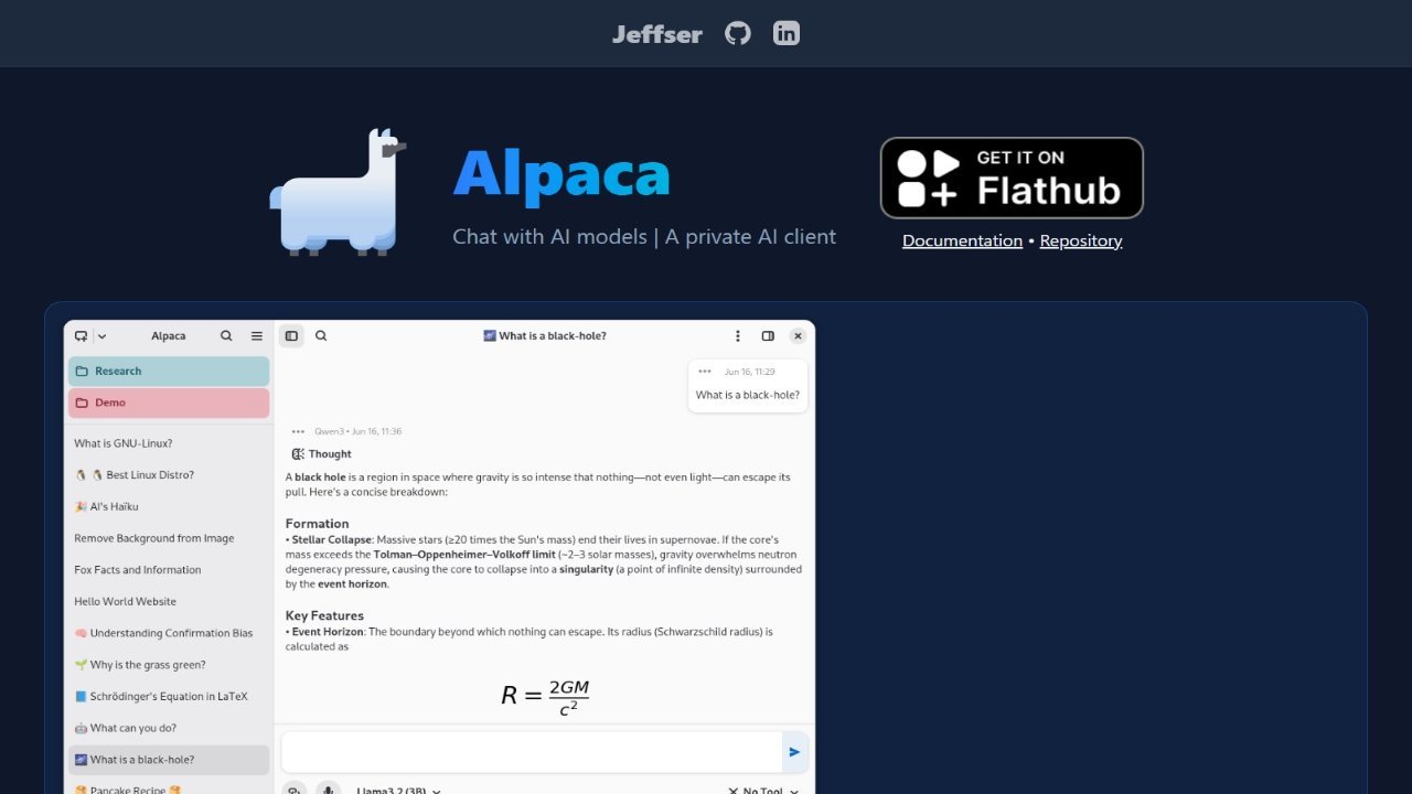 Alpaca - Ollama Client