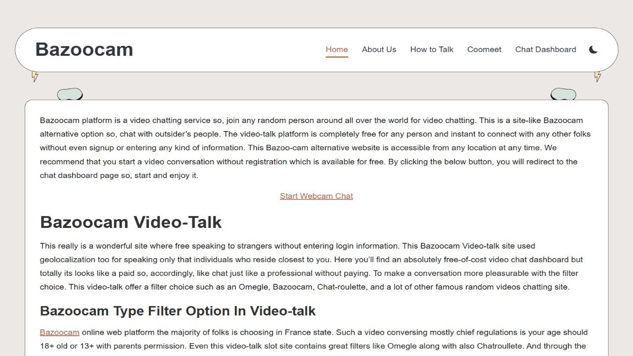 Bazoocam Video-Talk