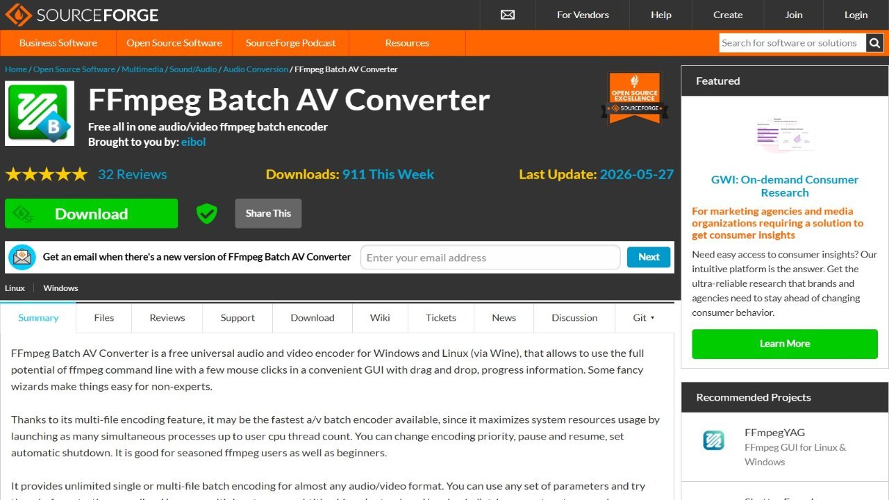 FFmpeg Batch AV Converter