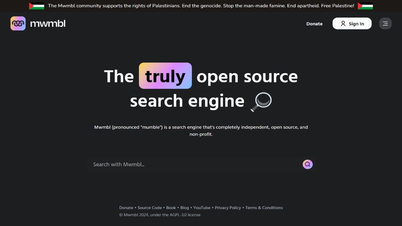 Mwmbl Search