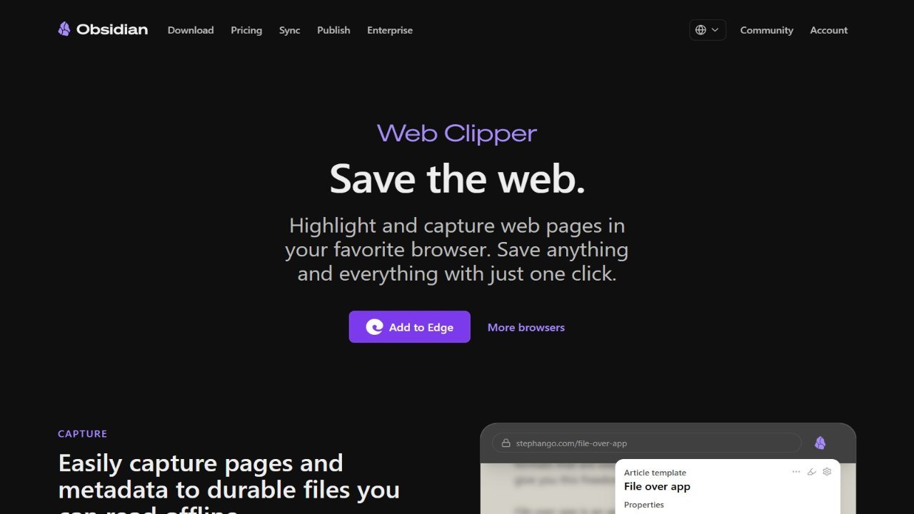 Obsidian Web Clipper