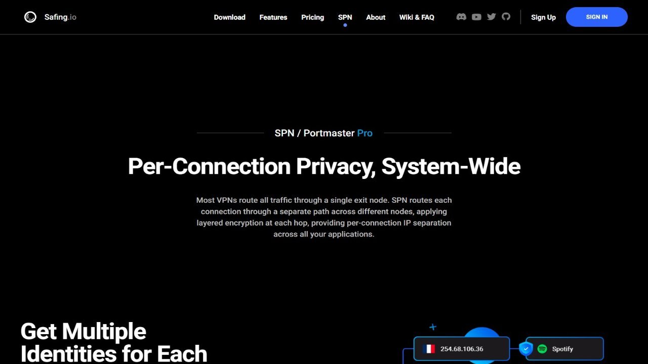 SPN - Safing Privacy Network