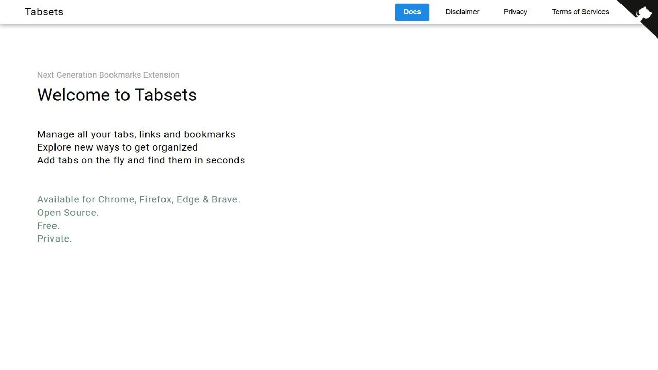 Tabsets Tab Manager