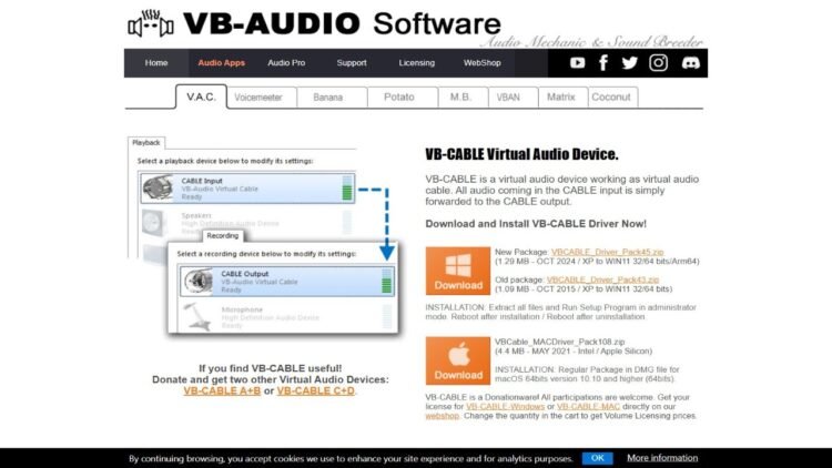 VB-Audio Virtual Cable