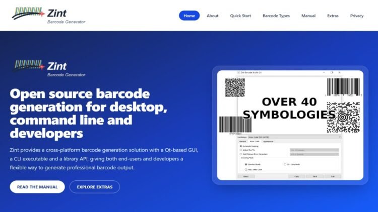 Zint Barcode Generator