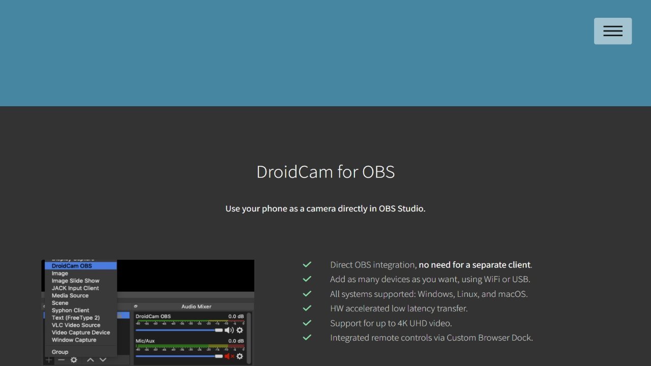 DroidCam OBS