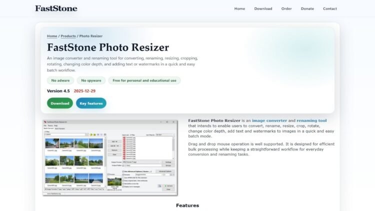 FastStone Photo Resizer