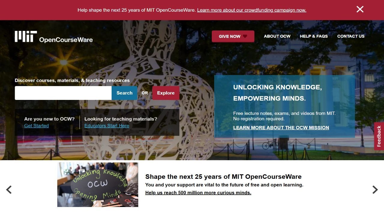 MIT OpenCourseWare