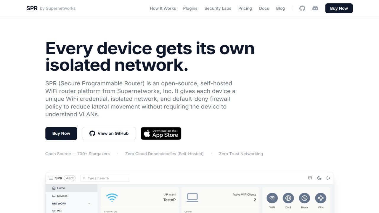 Secure Programmable Router