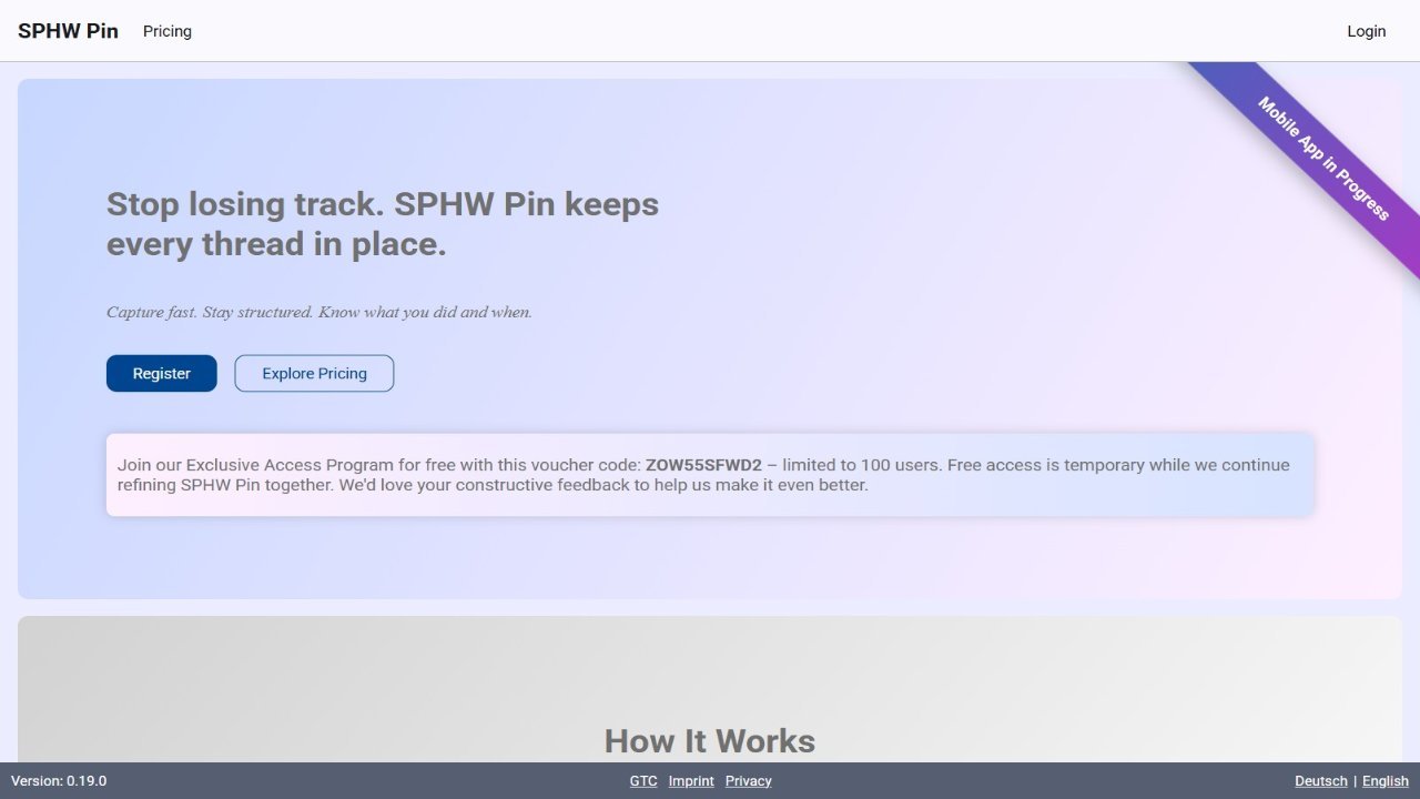 SPHW Pin