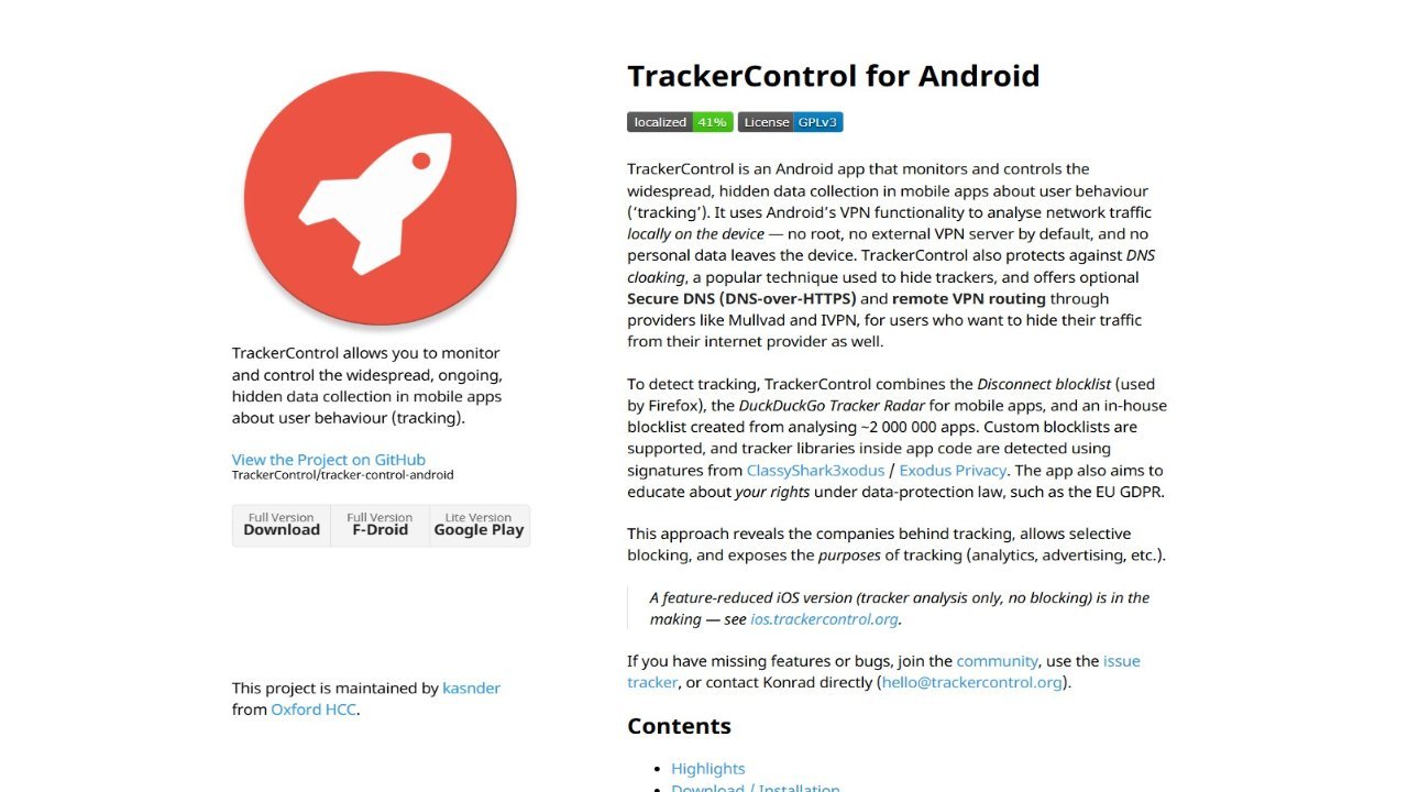 TrackerControl