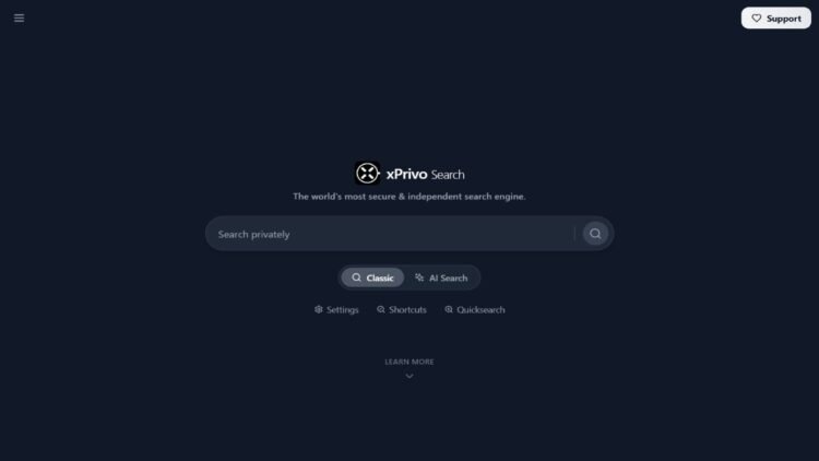 xPrivo Search