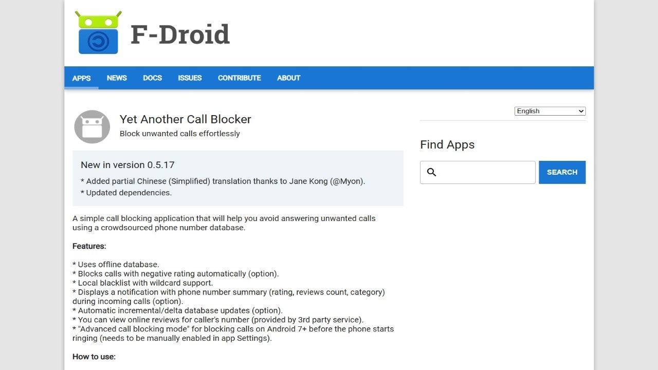 Yet Another Call Blocker